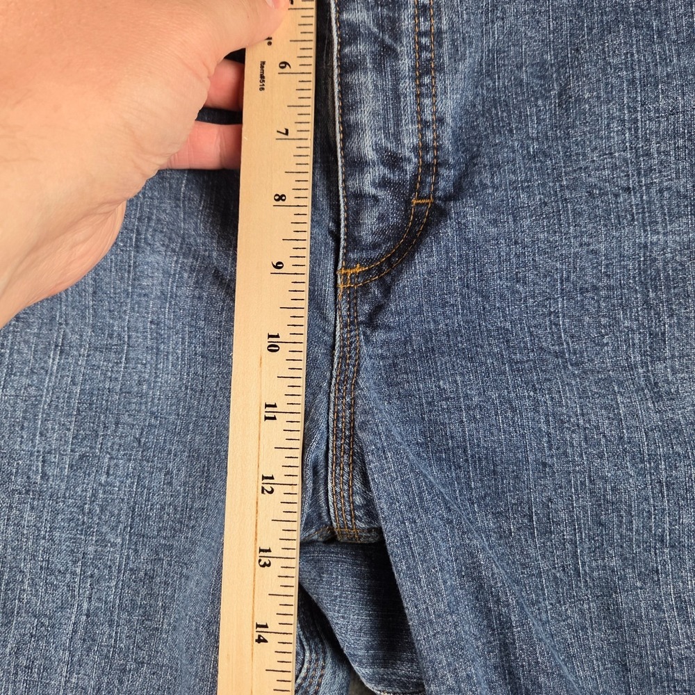Duluth Trading Flex Ballroom Jeans Mens 46x30 (44x29) Blue Relaxed Fit Denim - Picture 4 of 12